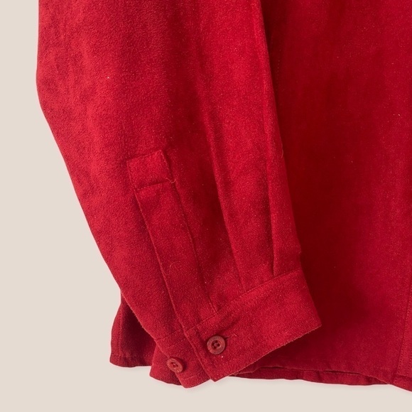 Northern Reflections Red Button Down Shirt - Picture 6 of 7